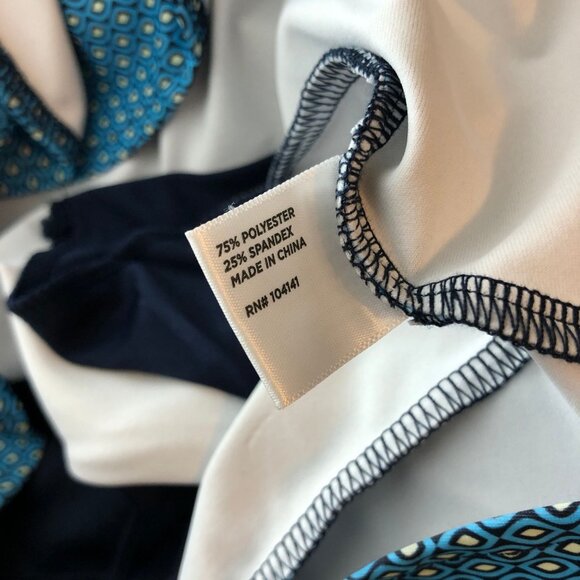 Lady Hagen Womens Ruffle Skort Blue Diamond Print Moisture-Wicking Size XL - Picture 5 of 5